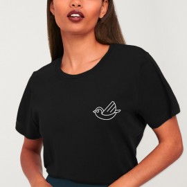Camiseta Unisex Negra Flying Golondrine