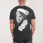 Men T-Shirt Dark Lead Drunk Skull Remastered