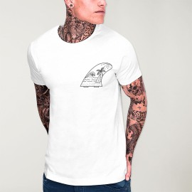 T-shirt Homme Blanc Paradise Finn