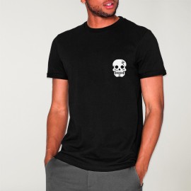 Camiseta de Hombre Negra Snake Skull
