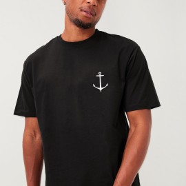 Camiseta de Hombre Negra Real Anchor