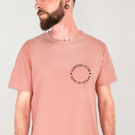 Camiseta de Hombre Naranja Surf Brand Back