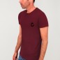 Men T-Shirt Burgundy Mini Anchor