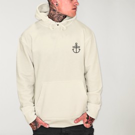 Men Hoodie Off White Waves Anchor