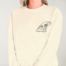 Sweatshirt de Mujer Blanco Hueso Paradise Finn