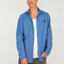 Camisa vaquera de Hombre Azul medio Finder