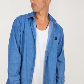 Camisa vaquera de Hombre Azul medio Finder