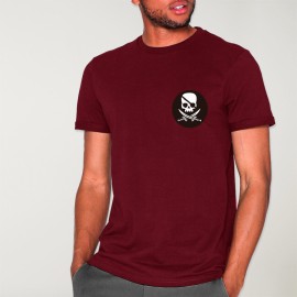 Camiseta de Hombre Burdeos Pirate Life Cercle