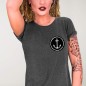 Women T-Shirt Dark Gray Viento Team Cercle
