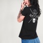 Women T-shirt Black Sail Pocket