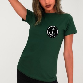 Women T-shirt Green Viento Team Cercle
