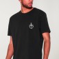 Camiseta de Hombre Negra Waves Anchor