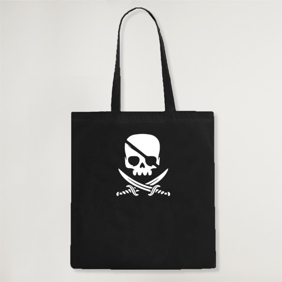 Cotton Bag Black Pirate Life