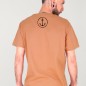 Camiseta de Hombre Naranja Tostado Horizon Front