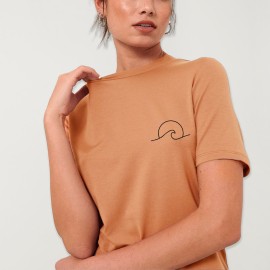 T-shirt Unisex kräftigem Orange Horizon Front