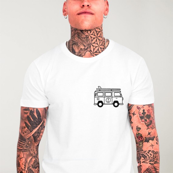 Men T-Shirt White Van Life