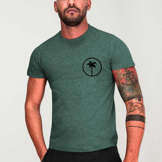T-shirt Homme Vert Coco Surf