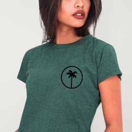 T-shirt Femme Vert Coco Surf