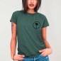 Women T-Shirt Green Coco Surf