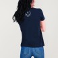 T-shirt Femme Bleu Marine Surf Brand Logo