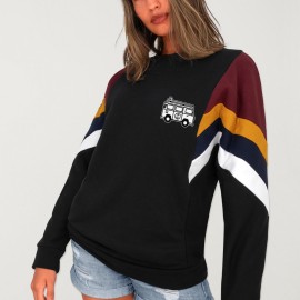 Sweatshirt de Mujer Negra Patch Best Mini Anchor