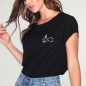 T-shirt Damen Schwarz Infinite Anchor