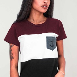 T-shirt Femme Noir Island Special Pocket