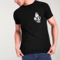 T-shirt Homme Noir Surfboard Skull
