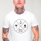 T-shirt Homme Blanc Travel