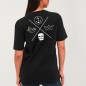 T-shirt Unisex Schwarz Back Line Cross Edition Walking