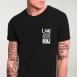 T-shirt Homme Noir Live Now