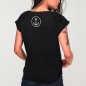 T-shirt Femme Noir Wanderer Skull