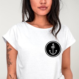 Women T-shirt White Salty Crew