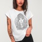 T-shirt Femme Blanc Girl Sailor