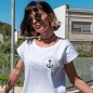 T-shirt Femme Blanc Godess Of Sea