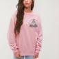 Women Sweatshirt Pink Storm Paper Ship