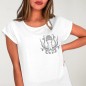 T-shirt Femme Blanc Ocean Octopus