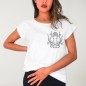 T-shirt Damen Weiß Ocean Octopus