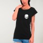 Women T-shirt Black Calavera