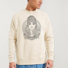 Sweatshirt de Hombre Blanco Hueso Girl Sailor