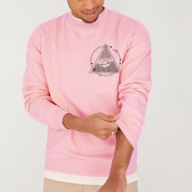Sweat Homme Rose Storm Paper Ship