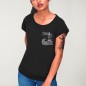 Women T-shirt Black Star Lighthouse
