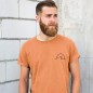 T-shirt Homme Orange brûlé Horizon Front