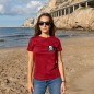 T-shirt Femme Bordeaux Pirate Life Cercle