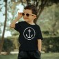 T-shirt Baby Black Anchor Logo