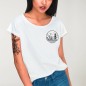 T-shirt Damen Weiß Sunset Edition Back