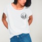 T-shirt Damen Weiß Sunset Edition Back