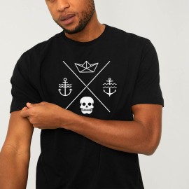 Men T-Shirt Black Arrows